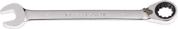Paramount - 11/16" 12 Point Combination Wrench - 13° Head Angle, 8-7/8" OAL, Chrome Vanadium Steel, Polished Finish - Exact Tool & Supply