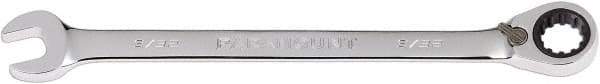 Paramount - 9/32" 12 Point Combination Wrench - 13° Head Angle, 5-1/2" OAL, Chrome Vanadium Steel, Polished Finish - Exact Tool & Supply