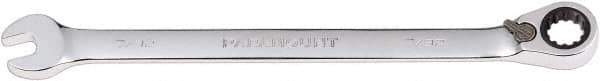 Paramount - 7/32" 12 Point Combination Wrench - 13° Head Angle, 5" OAL, Chrome Vanadium Steel, Polished Finish - Exact Tool & Supply