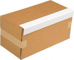 Vestil - 24" Long x 3" Wide x 3" High x 1/16" Thick Edge - White, Cardboard Box, 50 Piece - Exact Tool & Supply
