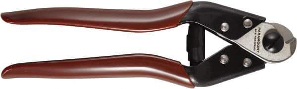 Paramount - 8" OAL, 5/32" Capacity, Cable Cutter - Plastic Coated Handle - Exact Tool & Supply