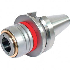 Techniks - HSK63A Taper Shank Rigid Tapping Adapter - #0 to 3/8" Tap Capacity, 2.52" Projection, Quick Change - Exact Tool & Supply