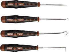 Paramount - 4 Piece Hook & Probe Set - Carbon Steel - Exact Tool & Supply