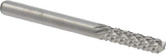 M.A. Ford - 1/8" Diam, 1/2" LOC, End Mill End, Solid Carbide Diamond Pattern Router Bit - 1-1/2" OAL, 1/8" Shank Diam - Exact Tool & Supply
