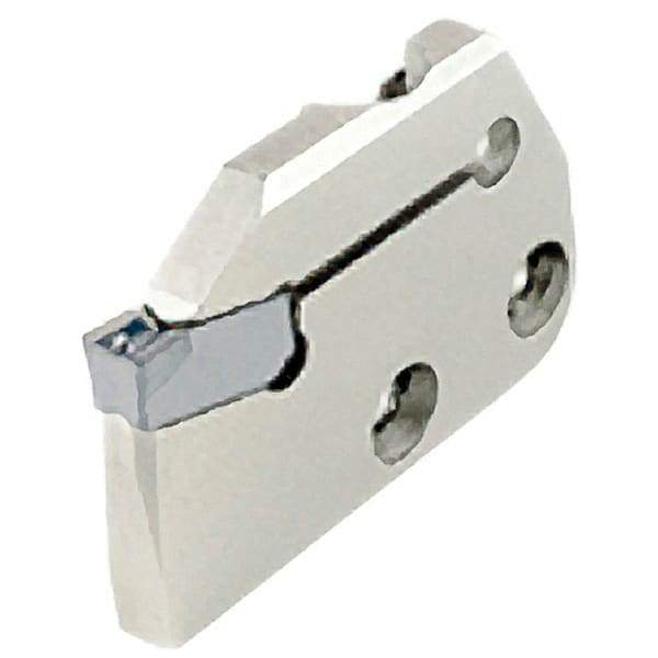 Iscar - Left Hand Cut, 4mm Insert Width, Cutoff & Grooving Support Blade for Indexables - 16mm Max Depth of Cut, 5.2mm Head Projection - Exact Tool & Supply