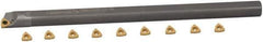 Hertel - 0.54" Min Diam Smallest Bar, 0.54" Min Diam Largest Bar, Carbide Indexable Boring Bar Set - TP.. Insert, HBBQ Toolholder, 1-7/8" Max Bore Depth, Through Coolant - Exact Tool & Supply