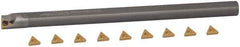Hertel - 0.563" Min Diam Smallest Bar, 0.563" Min Diam Largest Bar, Carbide Indexable Boring Bar Set - TP.. Insert, HBBQ Toolholder, 5" Max Bore Depth, Through Coolant - Exact Tool & Supply