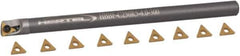 Hertel - 0.3" Min Diam Smallest Bar, 2" Min Diam Largest Bar, Carbide Indexable Boring Bar Set - TD.. Insert, HBBQ Toolholder, 2-1/2" Max Bore Depth, Through Coolant - Exact Tool & Supply