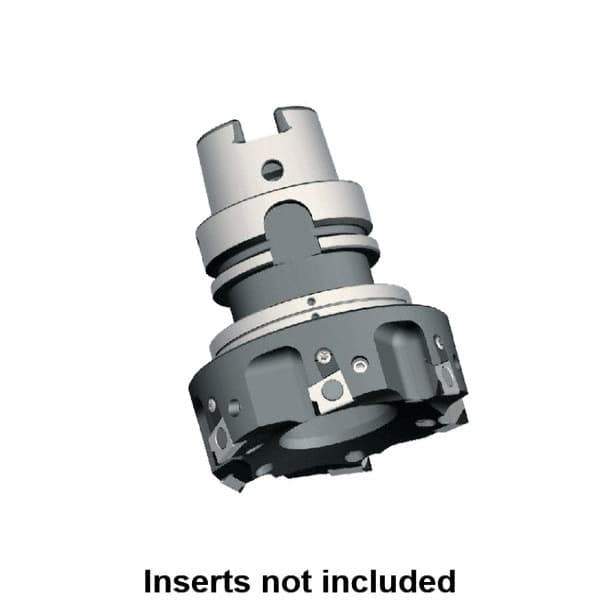 Kennametal - 3 Inserts, 50mm Cut Diam, 63mm Arbor Diam, 9.5mm Max Depth of Cut, Indexable Square-Shoulder Face Mill - 0/90° Lead Angle, 92mm High, BGHX 15L5... Insert Compatibility, Through Coolant, Series Fix-Perfect - Exact Tool & Supply
