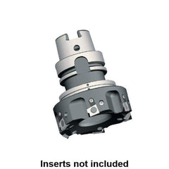 Kennametal - 3 Inserts, 50mm Cut Diam, 63mm Arbor Diam, 9.5mm Max Depth of Cut, Indexable Square-Shoulder Face Mill - 0/90° Lead Angle, 92mm High, BGHX 15L5... Insert Compatibility, Through Coolant, Series Fix-Perfect - Exact Tool & Supply