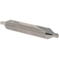 Cleveland - #4 Plain Cut 60° Incl Angle Solid Carbide Combo Drill & Countersink - Exact Tool & Supply