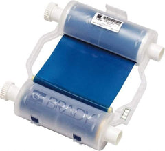 Brady - 4.33" Wide x 2,400" Long, Blue Resin Ribbon Printer Ribbon - For BBP30 Label Printer, BBP33 Label Printer, BBP35 Multicolor Sign & Label Printer, BBP37 Color & Cut Sign & Label Printer, BradyPrinter S3100, BBP31 Sign & Label Printer - Exact Tool & Supply