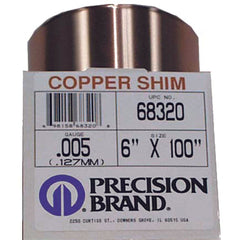 .002X6X100 COPPER SHIM - Exact Tool & Supply