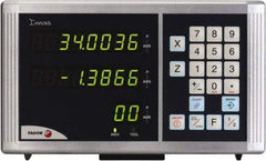 Fagor - 2 Axis, Lathe DRO System - 1µm Resolution, 5µmm Accuracy, LED Display - Exact Tool & Supply