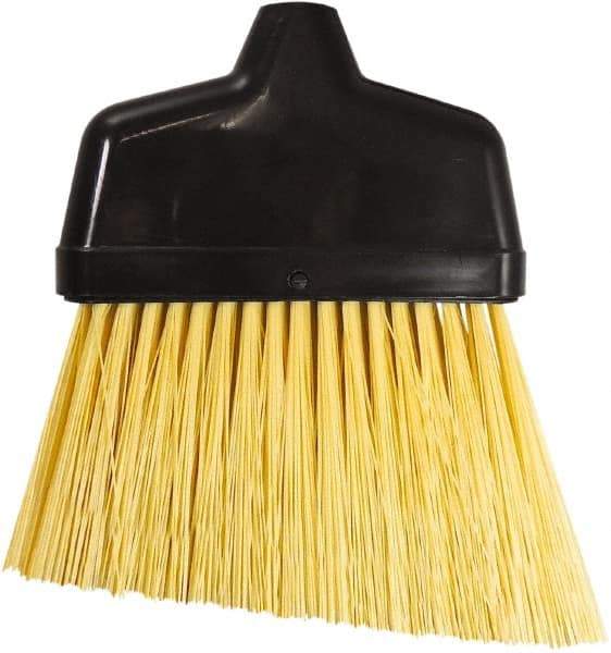 Unger - 6-3/8" Wide, Yellow Synthetic Bristles, Angled Broom - Flagged, Water Resistant - Exact Tool & Supply