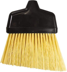 Unger - 6-3/8" Wide, Yellow Synthetic Bristles, Angled Broom - Flagged, Water Resistant - Exact Tool & Supply
