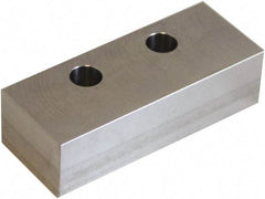 5th Axis - 5" Wide x 1" High x 1.92" Thick, Flat/No Step Vise Jaw - Soft, Aluminum, Manual Jaw, Compatible with V552M/V562M Vises - Exact Tool & Supply
