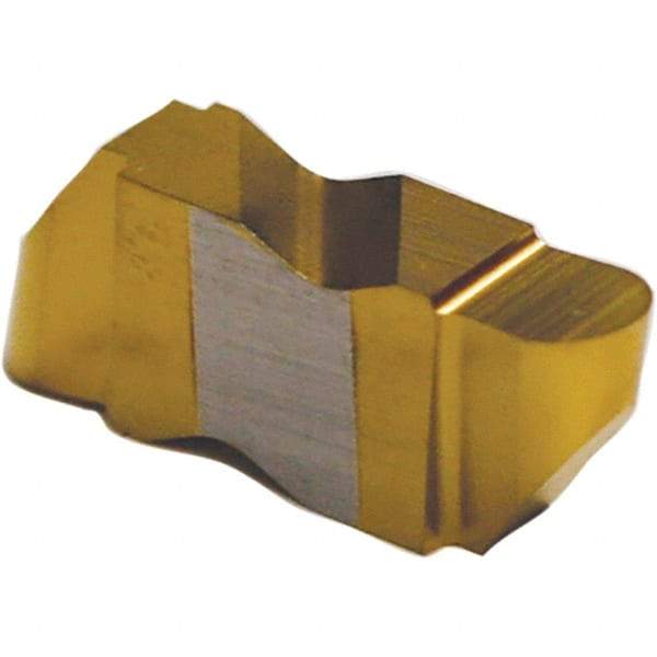 Tool-Flo - 3047FLRP Grade AC3R, 2.39mm Cutting Width Carbide Grooving Insert - 4.57mm Max Depth of Cut, Right Hand, 1.19mm Corner Radius, TiAlN Finish - Exact Tool & Supply
