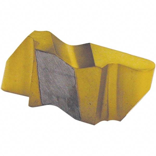 Tool-Flo - 3047FLR Grade C3, 2.39mm Cutting Width Carbide Grooving Insert - 4.57mm Max Depth of Cut, Right Hand, 1.19mm Corner Radius, Uncoated - Exact Tool & Supply