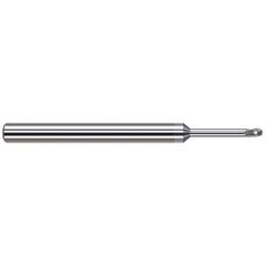 Harvey Tool - 1/16" Diam, 3/32" LOC, 3 Flute Solid Carbide Ball End Mill - Exact Tool & Supply