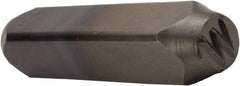 C.H. Hanson - 5/32" Character Size, W Character, Heavy Duty Individual Steel Stamp - Exact Tool & Supply