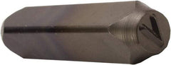 C.H. Hanson - 5/32" Character Size, U Character, Heavy Duty Individual Steel Stamp - Exact Tool & Supply