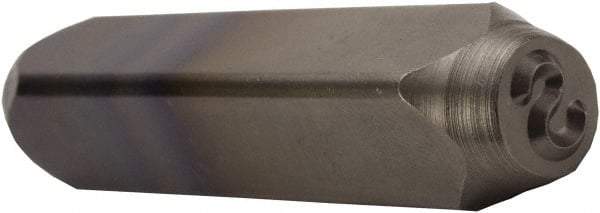 C.H. Hanson - 5/32" Character Size, S Character, Heavy Duty Individual Steel Stamp - Exact Tool & Supply