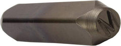 C.H. Hanson - 5/32" Character Size, M Character, Heavy Duty Individual Steel Stamp - Exact Tool & Supply