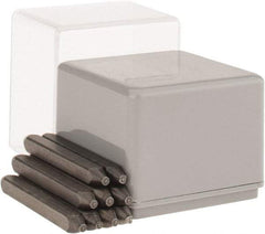 C.H. Hanson - 9 Piece, 1/32" Character Steel Stamp Set - Figures, Heavy Duty - Exact Tool & Supply