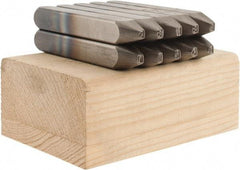 C.H. Hanson - 10 Piece, 1/8" Character Steel Stamp Set - Double Digit Figures, Double Digits - Exact Tool & Supply