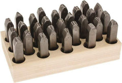 C.H. Hanson - 27 Piece, 5/8" Character Steel Stamp Set - Letters, Heavy Duty - Exact Tool & Supply