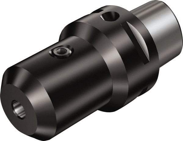 Sandvik Coromant - C6;6 System Size, Modular Tool Holding System Adapter - 55mm Projection, 17mm Body Diam, 93mm OAL, Through Coolant - Exact Tool & Supply