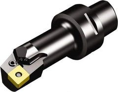 Sandvik Coromant - Left Hand Cut, Size C6, CNMG 432 Insert Compatiblity, Modular Turning & Profiling Cutting Unit Head - 17mm Ctr to Cutting Edge, 100mm Head Length, Through Coolant, Series T-Max P - Exact Tool & Supply