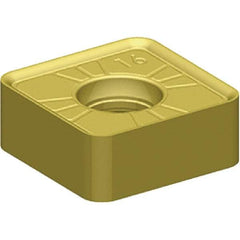 Kennametal - SNPJ442 GD Grade KCPM40 Carbide Milling Insert - TiAlN/AlCrN Finish, 0.178" Thick, 1/2" Inscribed Circle, 1/32" Corner Radius - Exact Tool & Supply