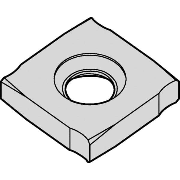 Kennametal - SNHX1103 Grade KCPM40 Carbide Milling Insert - TiAlN/AlCrN Finish, 0.106" Thick, 0.433" Inscribed Circle - Exact Tool & Supply