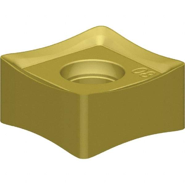 Kennametal - SNHJ444 LD Grade KC520M Carbide Milling Insert - TiAlN Finish, 1/4" Thick, 1/2" Inscribed Circle, 1/16" Corner Radius - Exact Tool & Supply