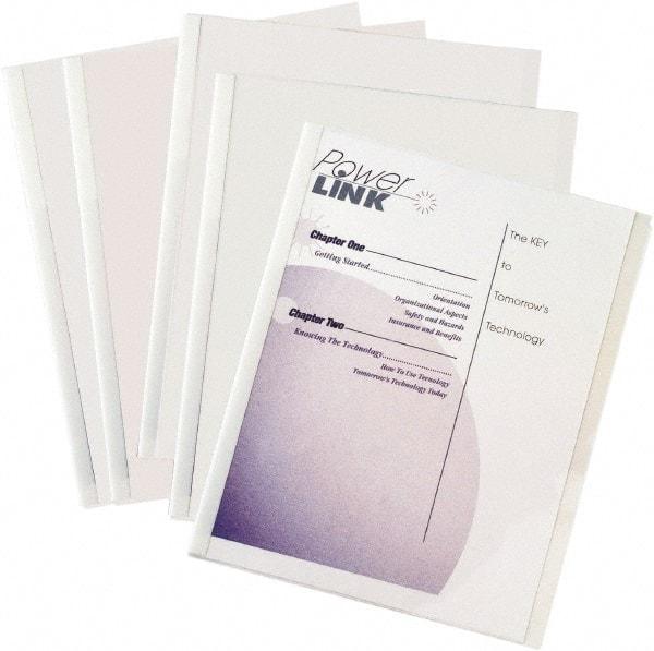 C-LINE - 11" Long x 8" Wide Report Cover - White - Exact Tool & Supply