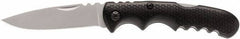 Coast Cutlery - 3" Blade, 7-1/8" OAL, Drop Point Folding Knife - 4-1/8" Closed Length, Nylon - Exact Tool & Supply