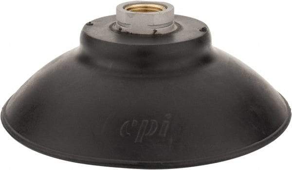 De-Sta-Co - 3/8 NPT Female Port, Flat, Vertical Vacuum Pad - Nitrile - Exact Tool & Supply