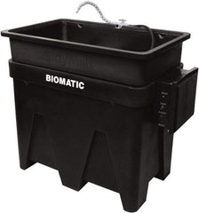 Graymills - Free Standing Water-Based Parts Washer - 30 Gal Max Operating Capacity, HDPE Tank, 43" Long - Exact Tool & Supply