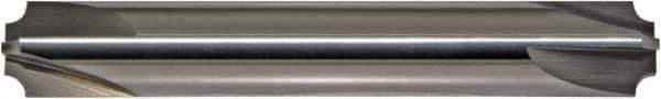 ProMax - 1/16" Radius, 1/4" Mill Diam, 4 Flute Solid Carbide Corner Rounding End Mill - Double End, Uncoated, 2-1/2" OAL, 1/4" Shank Diam - Exact Tool & Supply