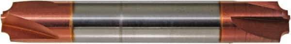 ProMax - 0.031" Radius, 3/16" Mill Diam, 4 Flute Solid Carbide Corner Rounding End Mill - Double End, TiCN Finish, 2" OAL, 3/16" Shank Diam - Exact Tool & Supply