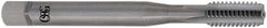 OSG - M16x1.50 Metric Fine 4 Flute Bright Finish Solid Carbide Straight Flute Machine Tap - Bottoming, Right Hand Thread, 95mm OAL, 45mm Thread Length, H4 Limit, Oversize - Exact Tool & Supply