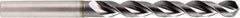 OSG - 12.2mm 120° Powdered Metal Jobber Drill - V Finish, Right Hand Cut, Spiral Flute, Straight Shank, 158mm OAL, Standard Point - Exact Tool & Supply