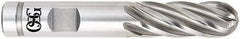 OSG - 5/8" Diam, 1-5/8" LOC, 6 Flute Powdered Metal Ball End Mill - Uncoated, Single End, 3-3/4" OAL, 5/8" Shank Diam, Spiral Flute - Exact Tool & Supply
