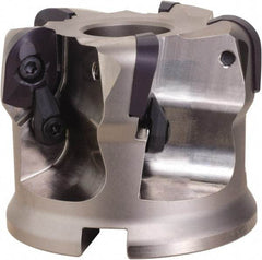 OSG - 4 Inserts, 3.15" Cutter Diam, 0.118" Max Depth of Cut, Indexable High-Feed Face Mill - 1-1/4" Arbor Hole Diam, 2.48" High, DFR20R080M31.7-04 Toolholder, ADMT20.. Inserts, Series PHOENIX-PDR - Exact Tool & Supply