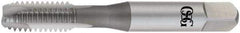 OSG - 5/8-11 UNC, 3 Flute, Oxide Finish, High Speed Steel Spiral Point Tap - Plug Chamfer, Right Hand Thread, 3-13/16" OAL, 1-13/16" Thread Length, 0.48" Shank Diam, Series 105H - Exact Tool & Supply