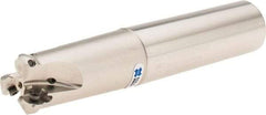 OSG - 0.606" Cutting Diam, 1" Shank Diam, 1" Max Depth of Cut, Straight Shank Indexable Copy End Mill - 3 Inserts, RPH_10... Insert, PRC Toolholder, Through Coolant - Exact Tool & Supply