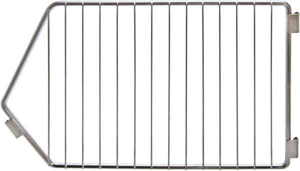 Quantum Storage - 9" Wide, Open Shelving Accessory/Component - Chrome, Chrome Finish, 20" Long, Use with 20" Width Modular Stacking Baskets - Exact Tool & Supply