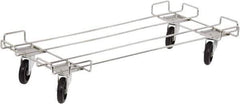 Quantum Storage - 400 Lb Capacity Chrome Dolly - 36" Long x 20" Wide x 6" High, 5" Wheels - Exact Tool & Supply